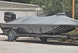 boat on a trailer