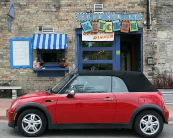 car outside takeaway